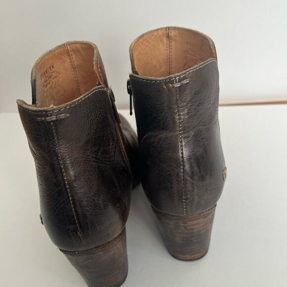Women's Brown BedStu Cobbler Yell Ankle Boots Booties Size 8.5 - Picture 4 of 7